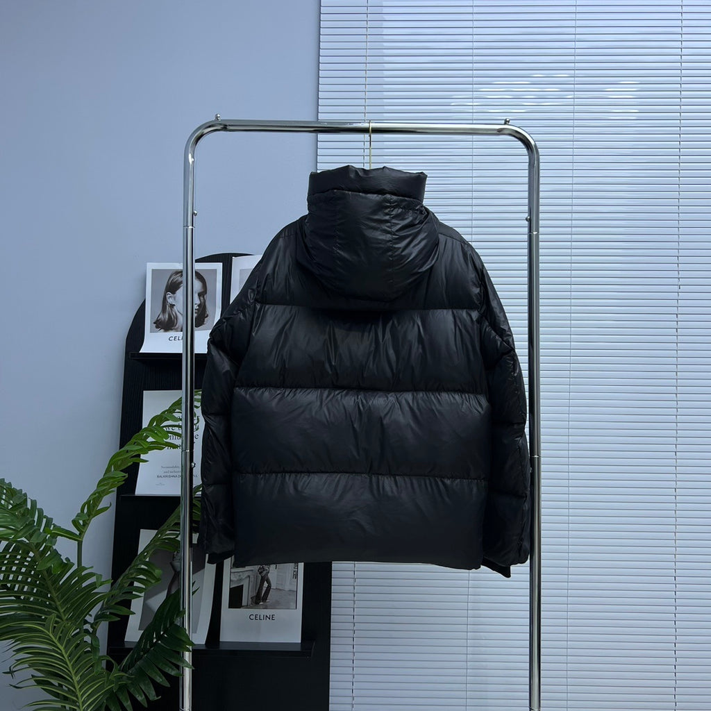 Canada Goose Black Glossy Oversized Hooded Down Puffer Jacket