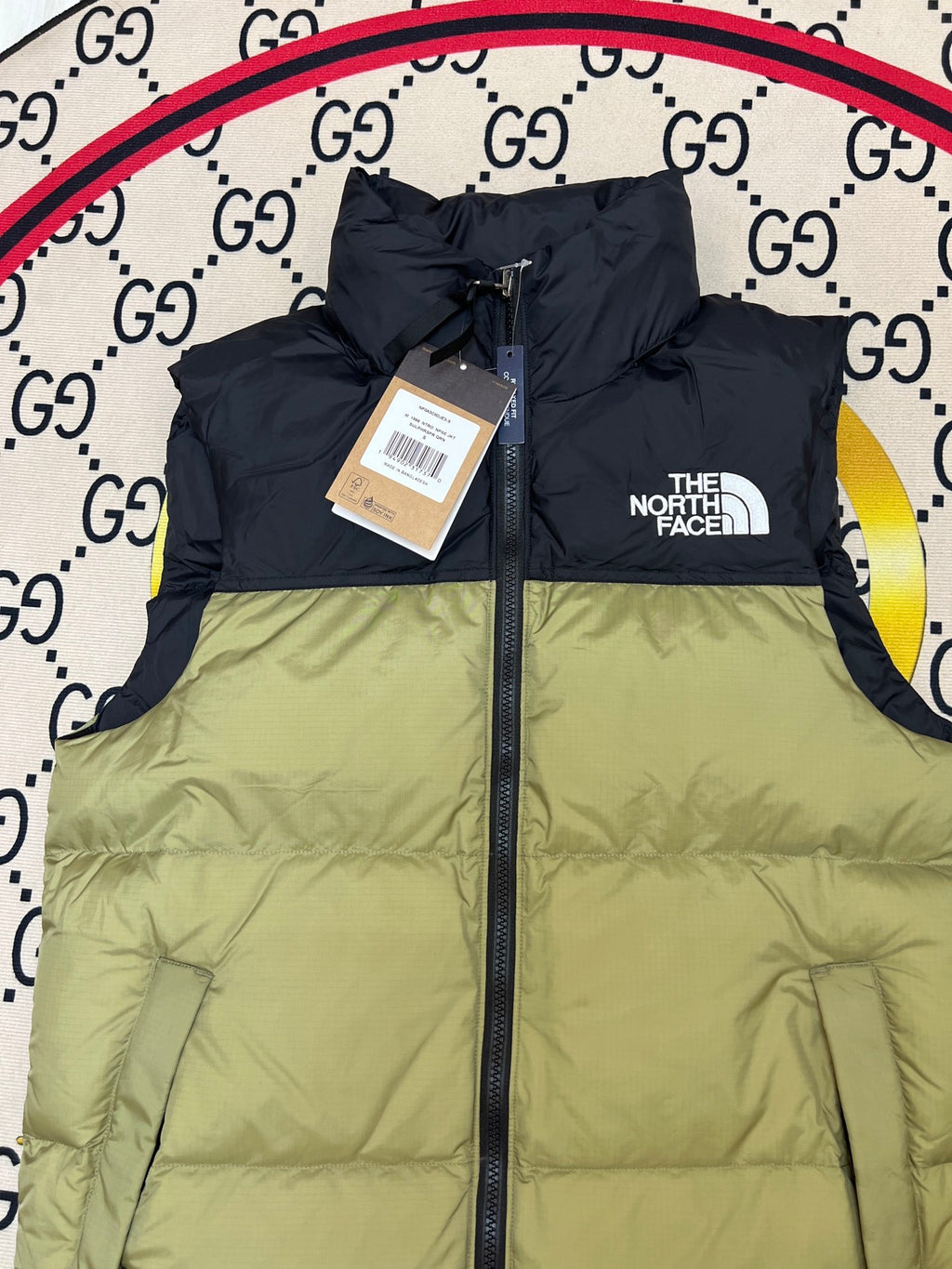 The North Face Olive Green 700-Fill Down Puffer Vest