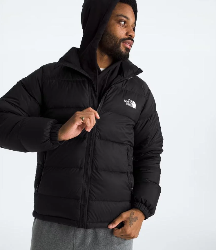 The North Face Black Nuptse Stand-Collar Quilted Down Jacket