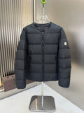 Moncler Black 2-in-1 Detachable-Hood Collarless Down Jacket