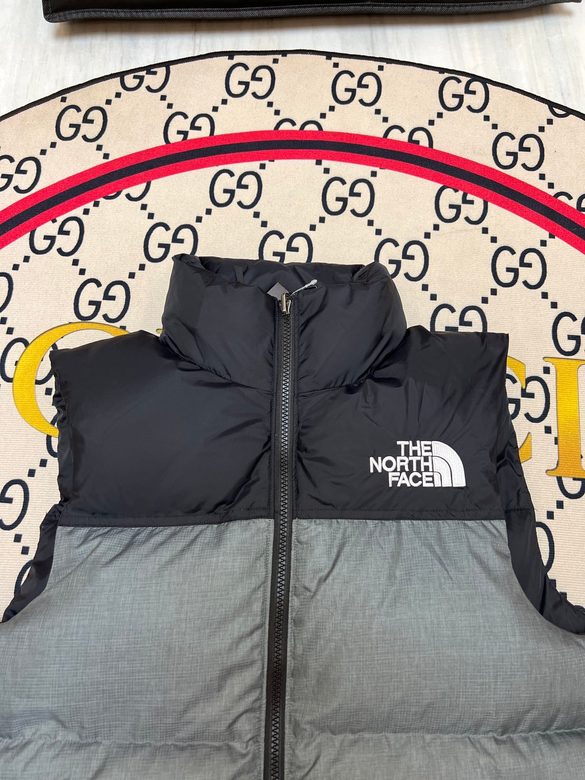 The North Face Grey 700-Fill Down Puffer Vest