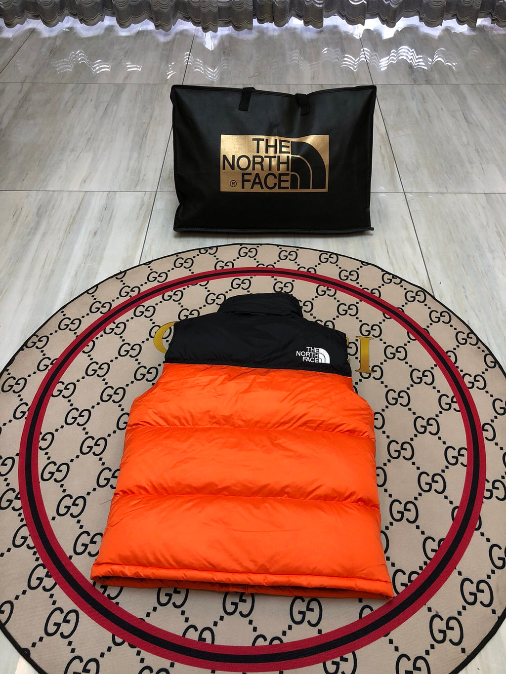 The North Face Orange 700-Fill Down Puffer Vest