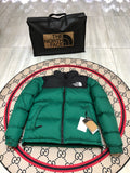 The North Face Teal Nuptse 700-Fill Down Puffer Jacket