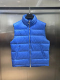 Dior Royal Blue Oblique Monogram Down Puffer Vest
