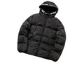 Moncler Black Logo-Hood Oversized Matte Down Puffer Jacket