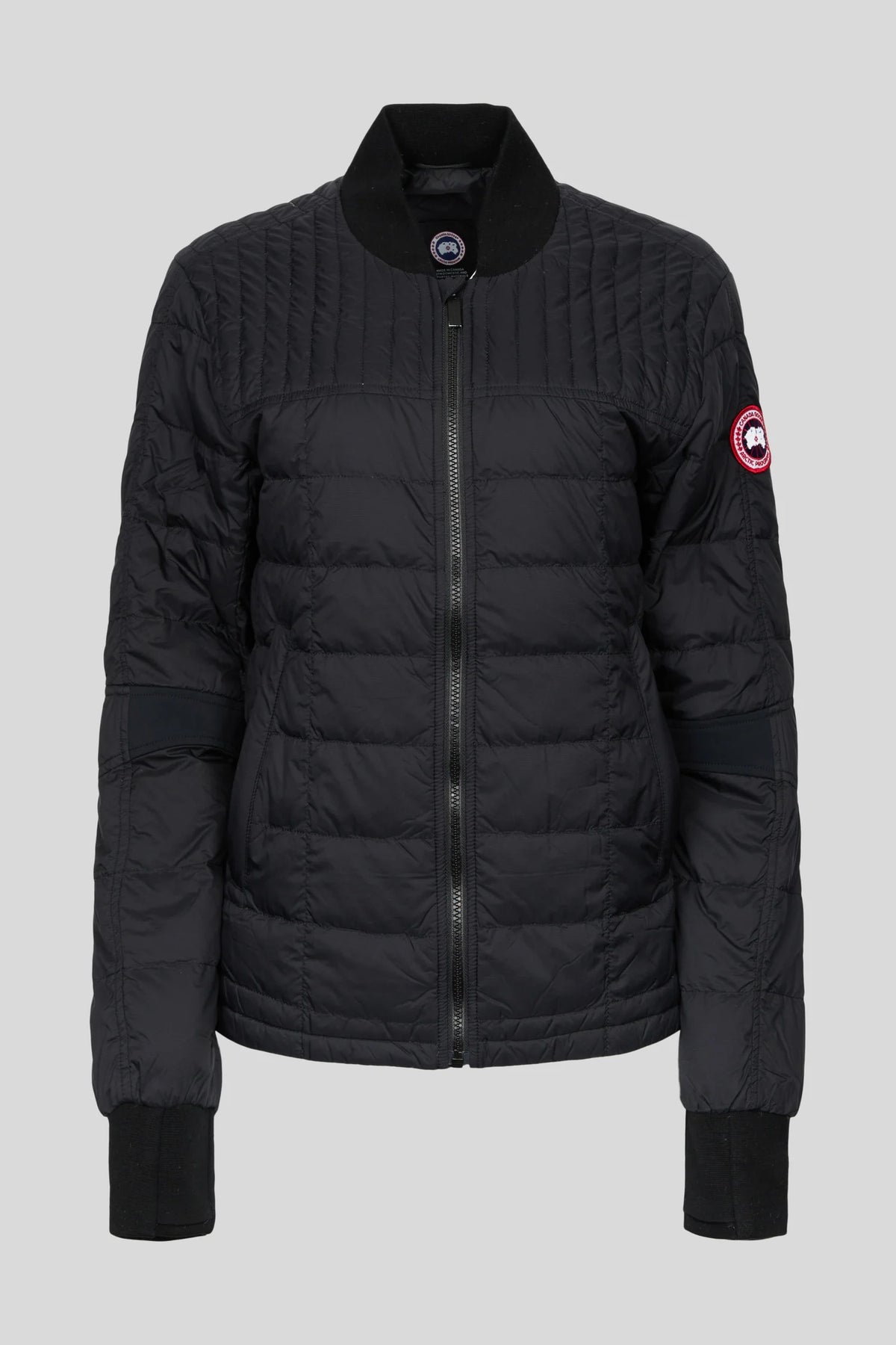 Canada Goose Black Slim Quilted Down Bomber Jacket