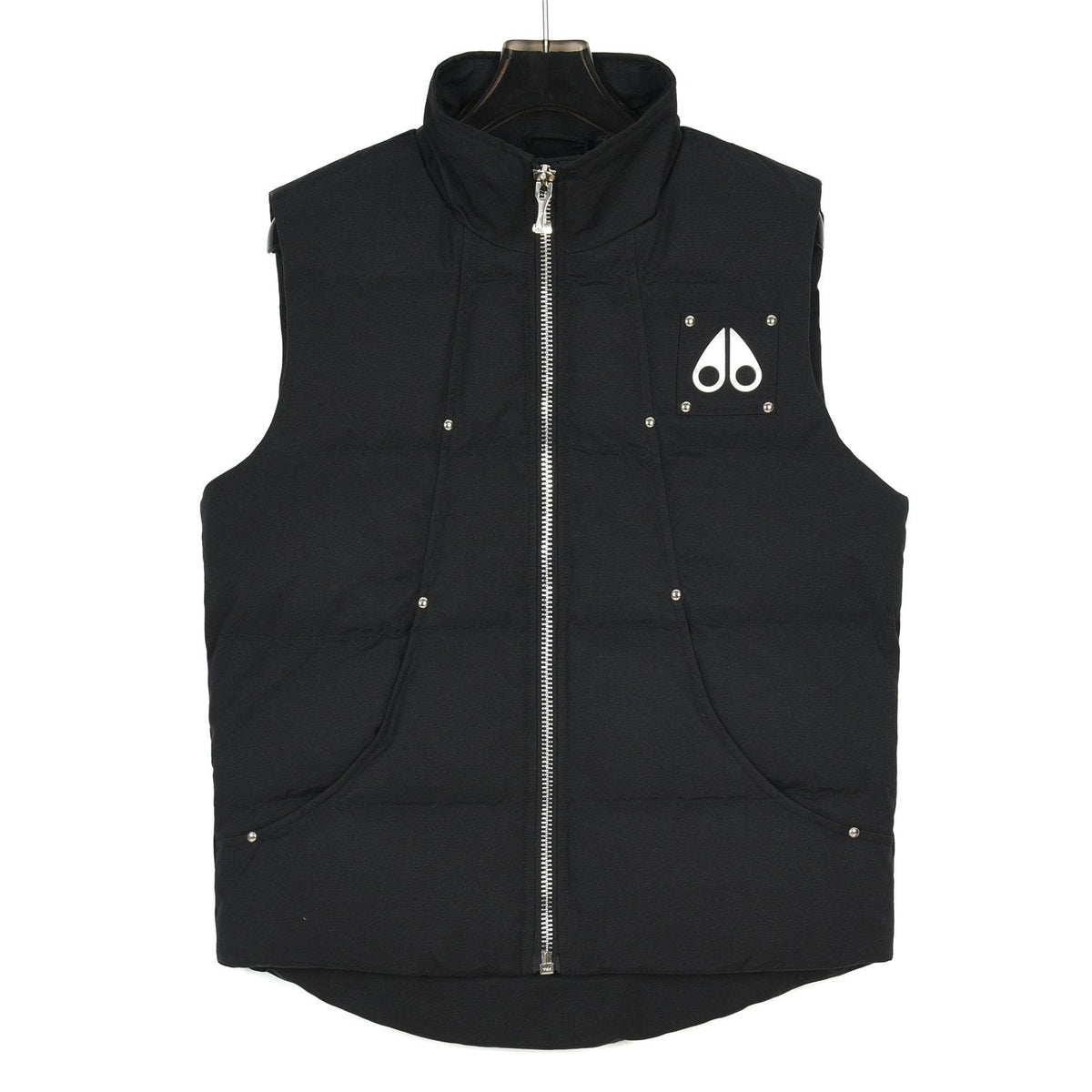 Moose Knuckles Black Quilted Shell Vest