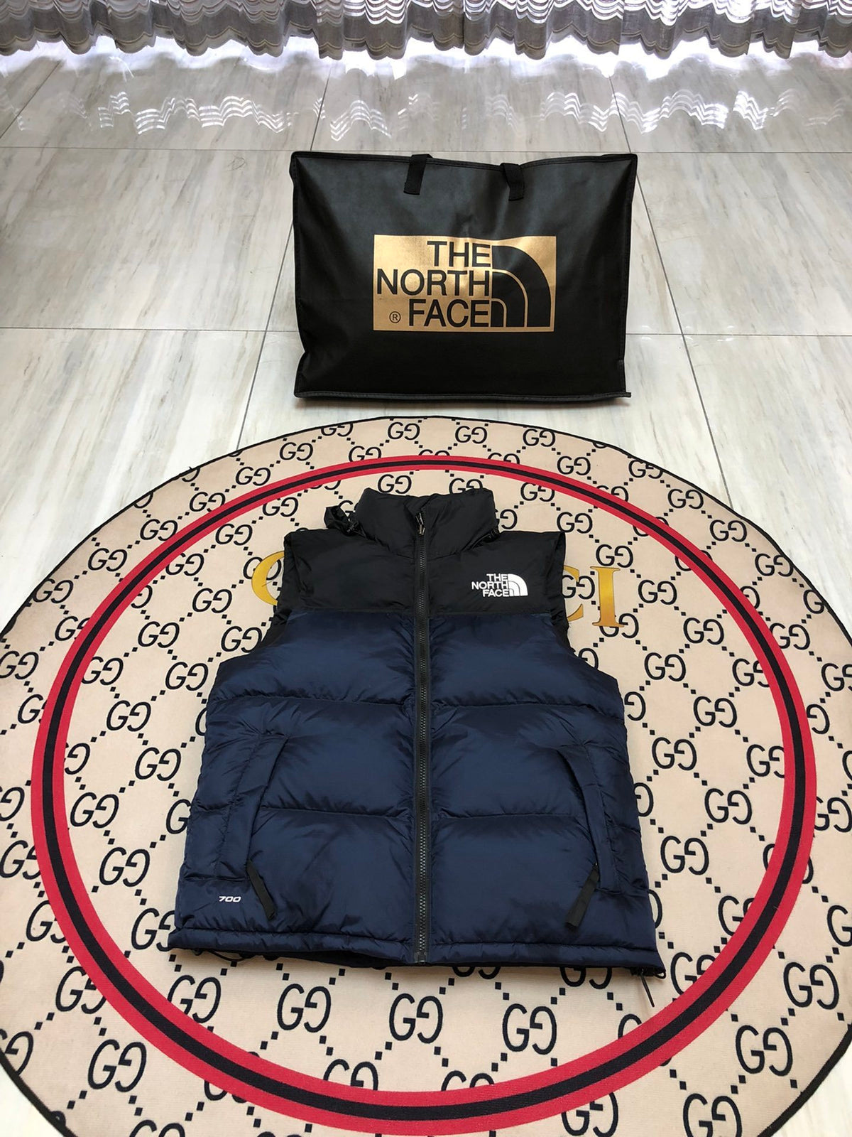 The North Face Navy Blue 700-Fill Down Puffer Vest