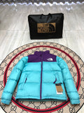 The North Face Teal Nuptse 700-Fill Down Puffer Jacket