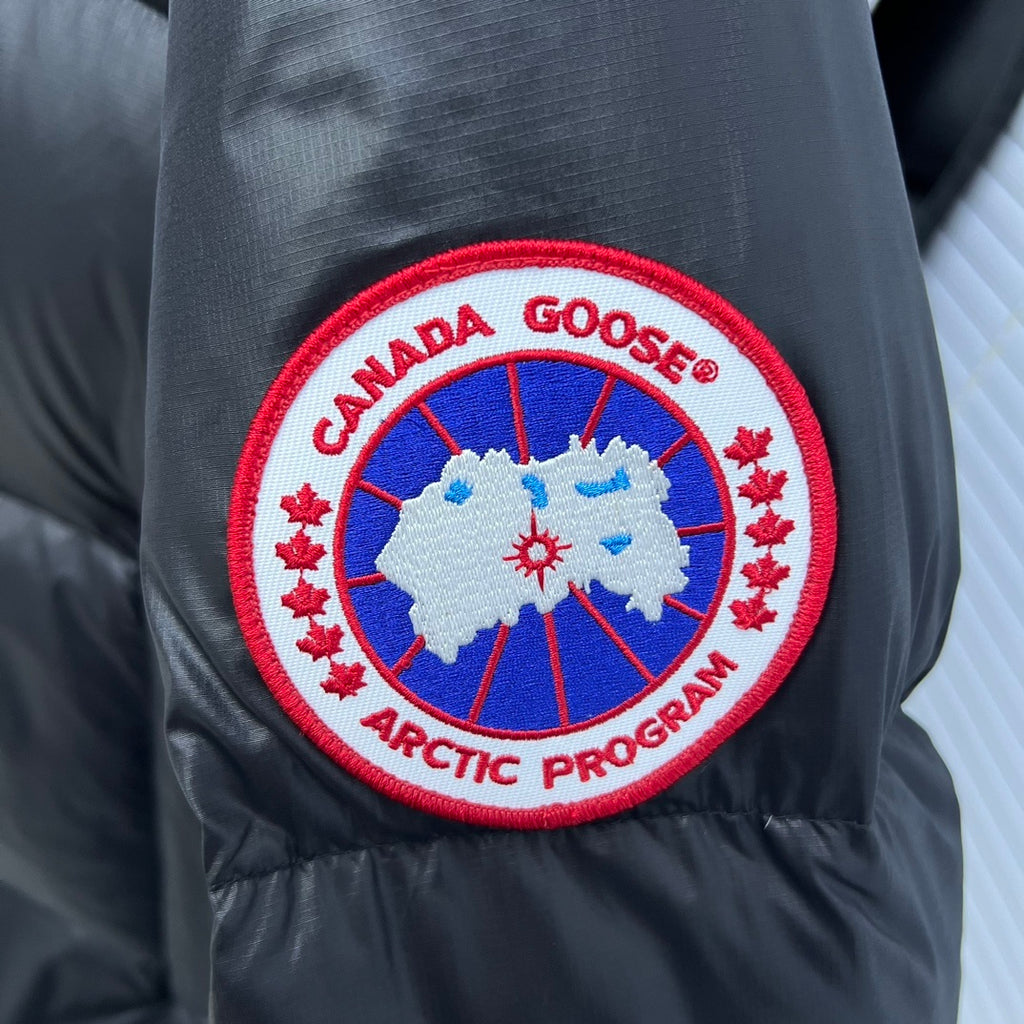 Canada Goose Black Glossy Oversized Hooded Down Puffer Jacket