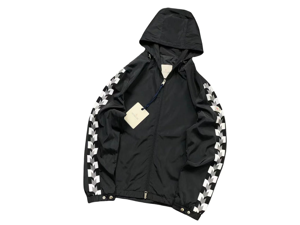 Moncler x Fragment Design Black Hooded Windbreaker Jacket