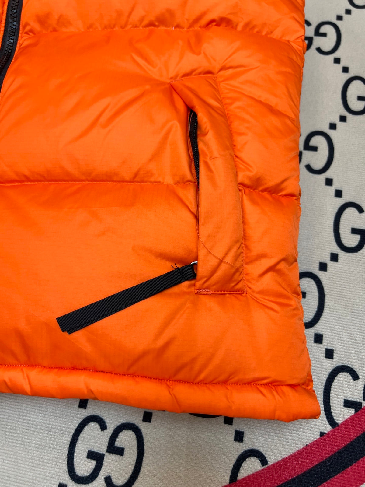The North Face Orange 700-Fill Down Puffer Vest