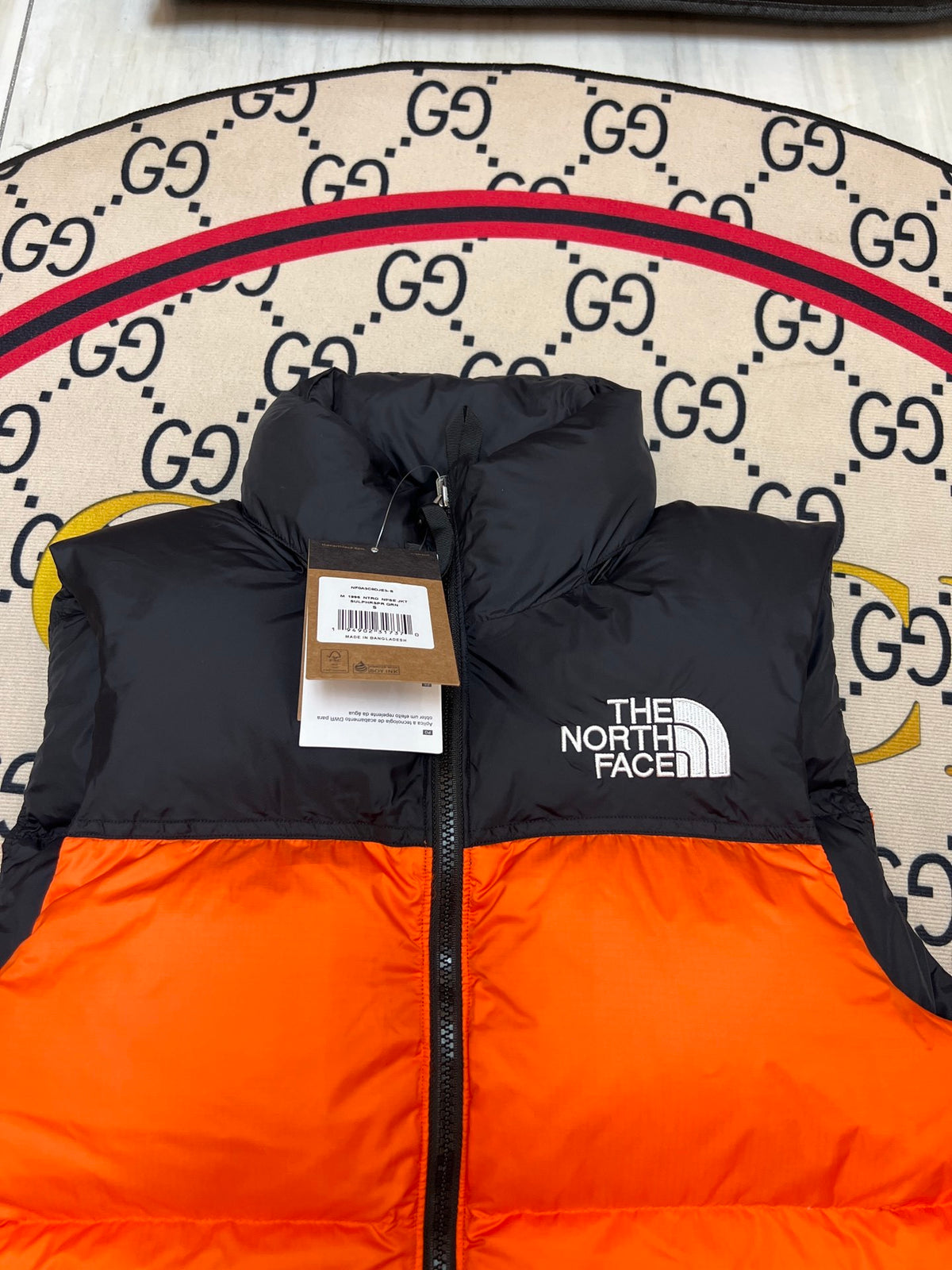The North Face Orange 700-Fill Down Puffer Vest
