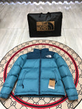 The North Face Teal Nuptse 700-Fill Down Puffer Jacket