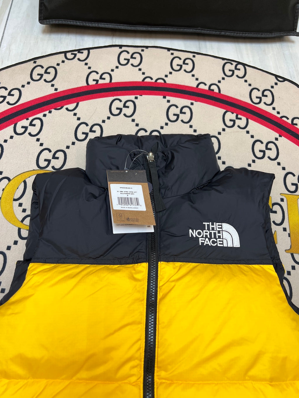 The North Face Yellow 700-Fill Down Puffer Vest