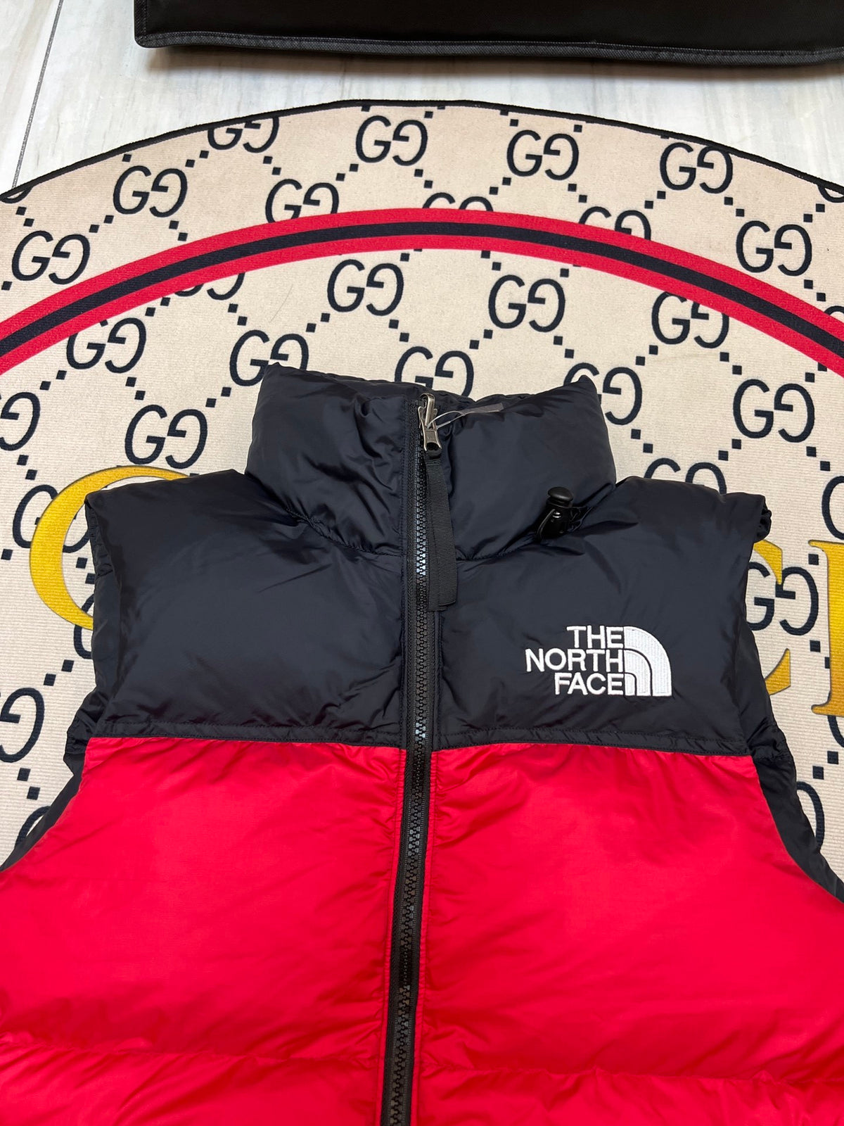 The North Face Red 700-Fill Down Puffer Vest