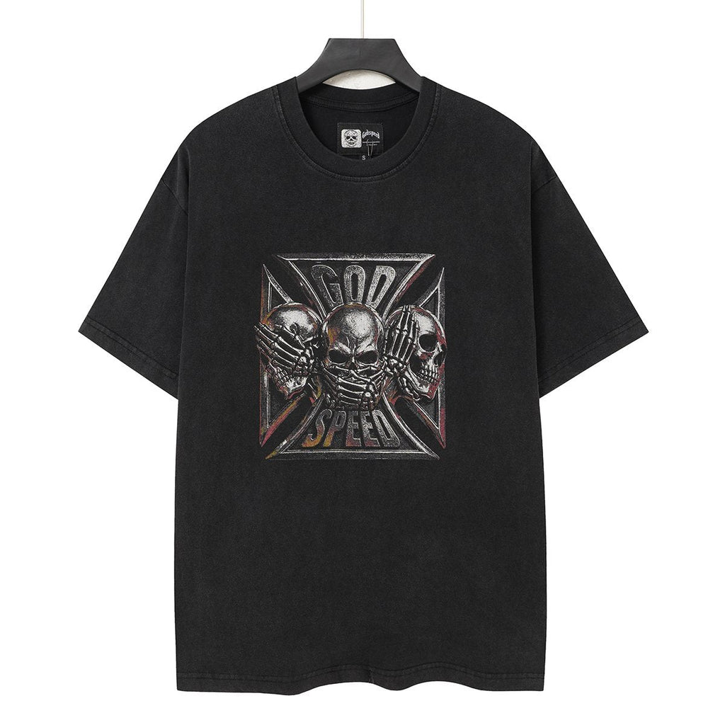Godspeed Out of Many One Skull Graphic T-Shirt