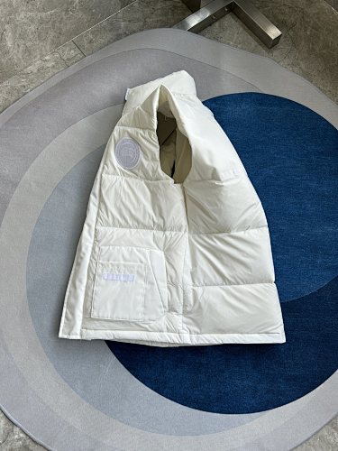 Canada Goose Cream White Down Puffer Vest