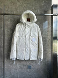 Canada Goose White Hooded Puffer Jacket
