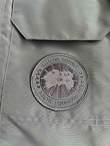 Canada Goose Charcoal Grey Hooded Puffer Jacket