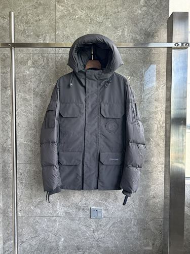 Canada Goose Charcoal Grey Hooded Puffer Jacket