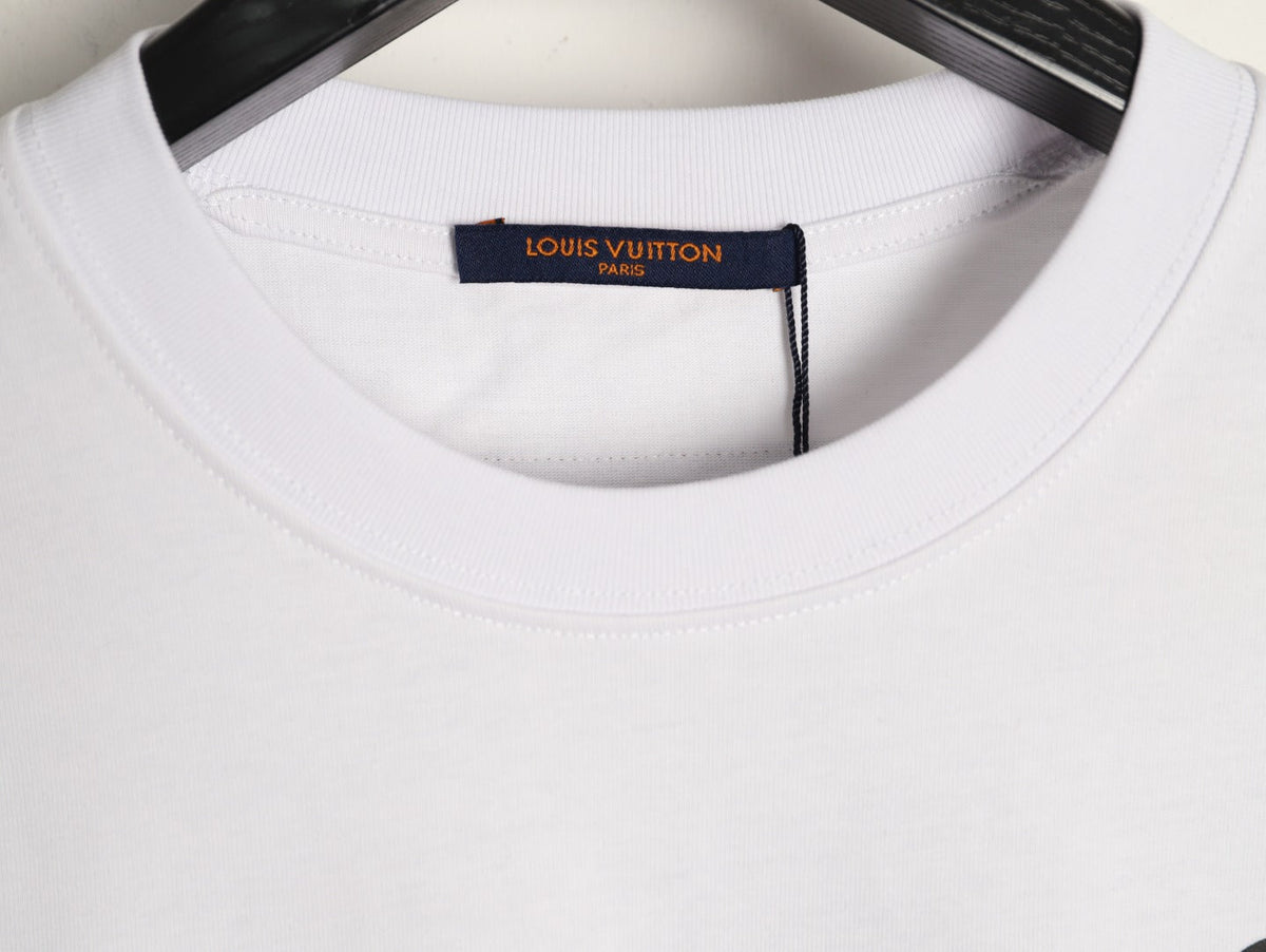 Louis Vuitton Chain-Circle LV Graphic T-Shirt - White
